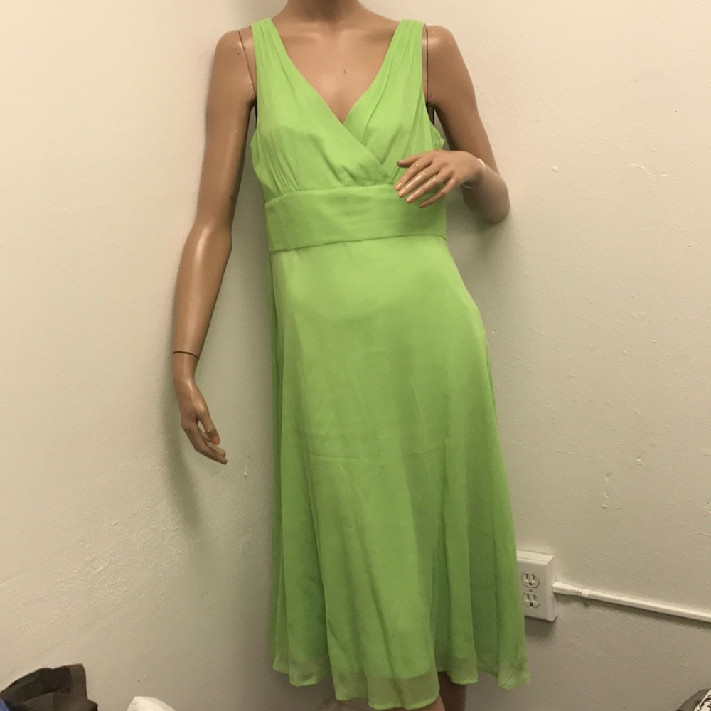 J Crew silk cocktail party dress sz 10 green NWT